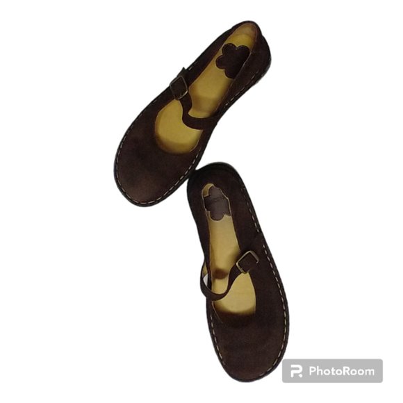 Lands' End Shoes Lands End Girls Brown Suede Mary Janes Sz 2 Poshmark